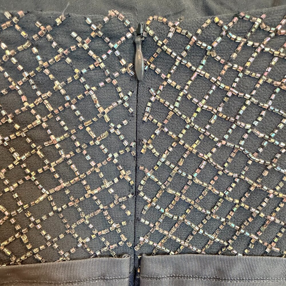 Needle & Thread Coppelia Ballet Dress Navy Beaded Tulle Size 4 - Picture 6 of 10